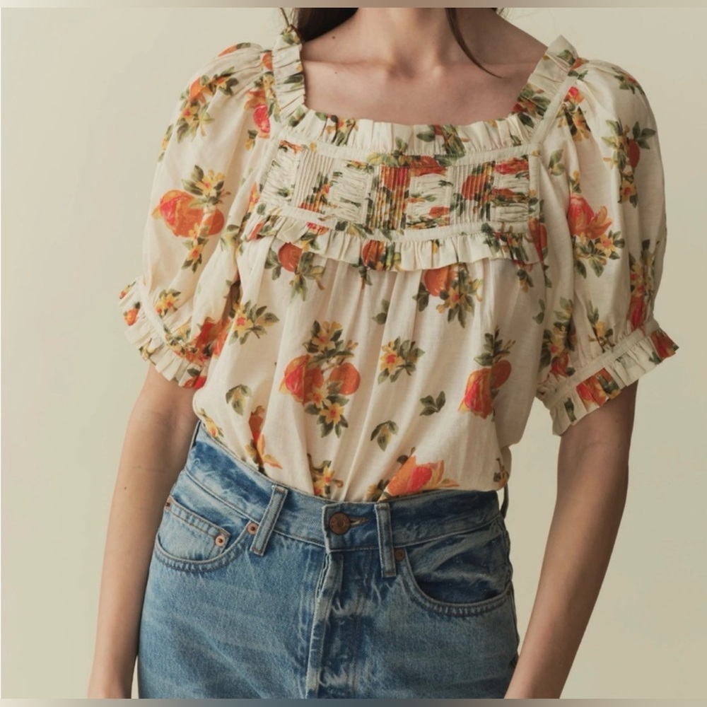 DÔEN Women's Frances Top In Orangerie Floral ~ S